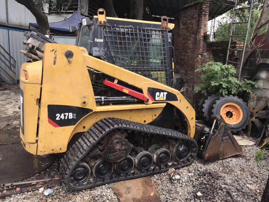 CAT 247B2 সেকেন্ড হ্যান্ড স্কিড স্টিয়ার লোডার দীর্ঘস্থায়ী CAT স্কিড স্টিয়ার লোডার