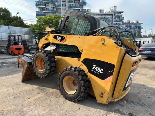 CAT 246C মূল রঙ ব্যবহৃত স্কিড স্টিয়ার লোডার নিরাপত্তা এবং সঠিকতা ভাল অবস্থায়
