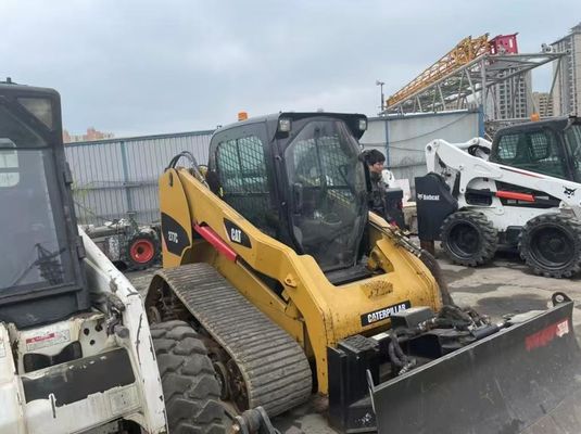 শক্তিশালী 277C ব্যবহৃত Caterpillar স্কিড স্টিয়ার জ্বালানী দক্ষতা ভাল অবস্থায়