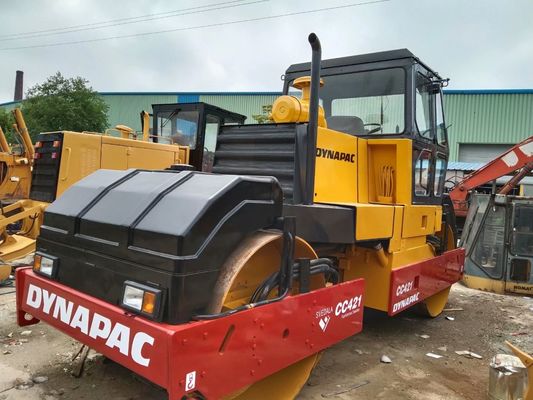 Dynapac CC421 ব্যবহৃত রাস্তা রোলার ডাবল ড্রাম রাস্তা রোলার উচ্চ উৎপাদনশীলতা সুইডেন