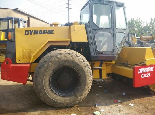 ব্যবহৃত CA25 Dynapac একক ড্রাম রোলার ভেড়া পা সঙ্গে স্থিতিশীল অপারেশন