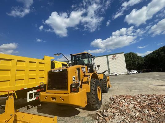 CAT 950H ব্যবহৃত চাকা লোডার নির্মাণ সাইট ফ্রন্ট লোডার আফ্রিকায় ব্যবহৃত