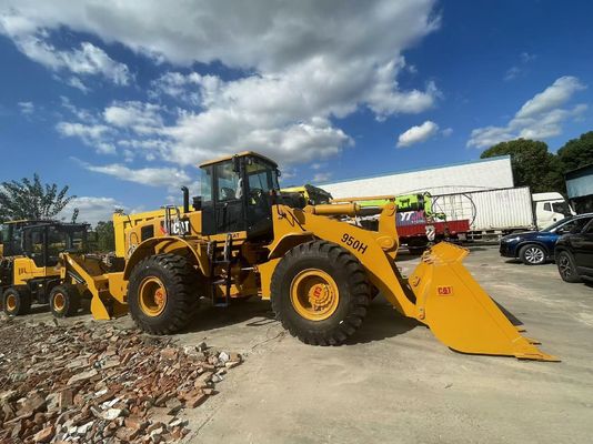 CAT 950H ব্যবহৃত চাকা লোডার নির্মাণ সাইট ফ্রন্ট লোডার আফ্রিকায় ব্যবহৃত
