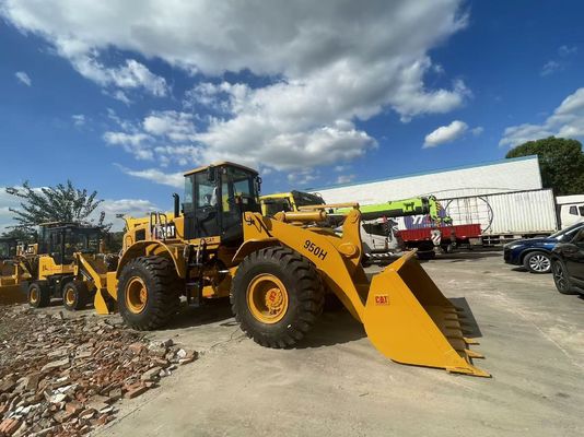 CAT 950H ব্যবহৃত চাকা লোডার নির্মাণ সাইট ফ্রন্ট লোডার আফ্রিকায় ব্যবহৃত