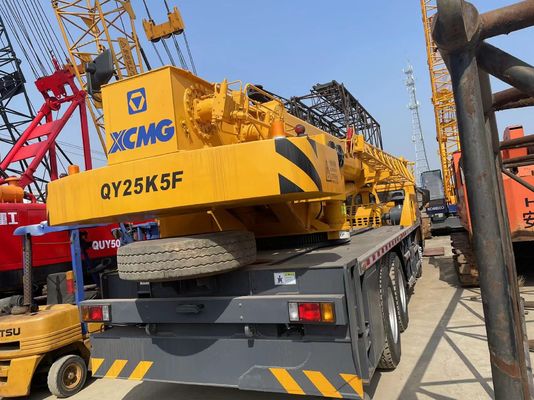 2021 বছর ব্যবহৃত ট্রাক ক্রেন এক্সসিএমজি QY25K5F নিরাপত্তা অপারেশন 25 টন মোবাইল ক্রেন