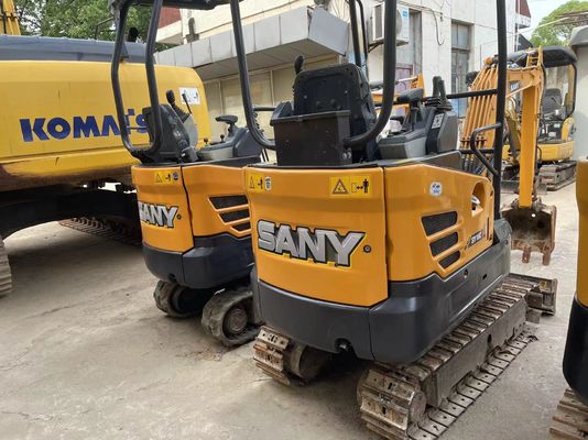 ব্যবহৃত SANY SY16C মিনি খননকারী বাগানে কাজ করার জন্য মসৃণ অপারেশন