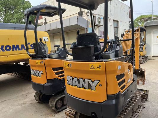 ব্যবহৃত SANY SY16C মিনি খননকারী বাগানে কাজ করার জন্য মসৃণ অপারেশন