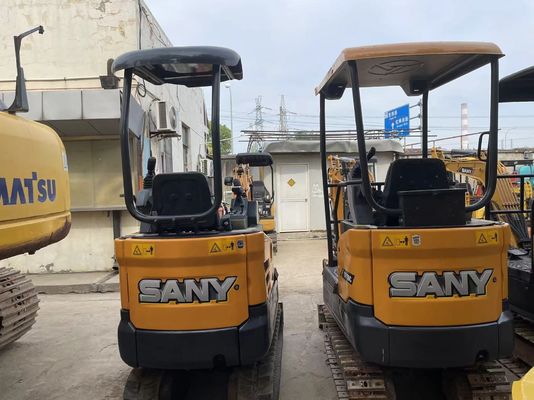 ব্যবহৃত SANY SY16C মিনি খননকারী বাগানে কাজ করার জন্য মসৃণ অপারেশন