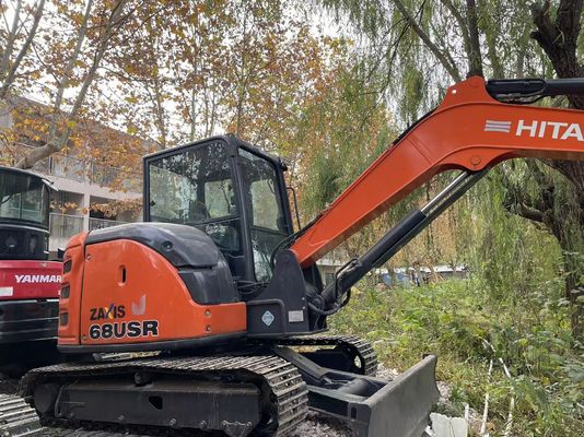 মূল জাপান ব্যবহৃত হিটাচি ZX68USR-5A ক্রলার খননকারী চমৎকার অবস্থায়