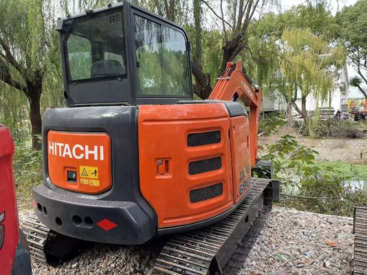 মূল জাপান ব্যবহৃত হিটাচি ZX68USR-5A ক্রলার খননকারী চমৎকার অবস্থায়