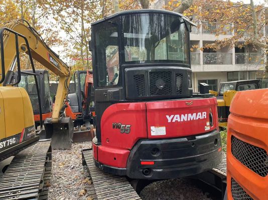 মূল জাপান ব্যবহৃত Yanmar Vio55-5B ইপিএ ইঞ্জিন সঙ্গে মিনি খননকারক / বিক্রয়ের জন্য ব্যবহৃত Kubota মিনি খননকারক