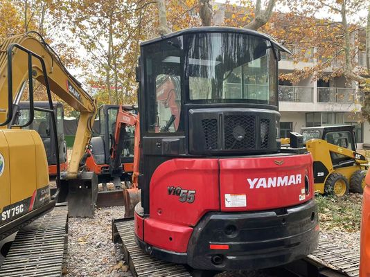 মূল জাপান ব্যবহৃত Yanmar Vio55-5B ইপিএ ইঞ্জিন সঙ্গে মিনি খননকারক / বিক্রয়ের জন্য ব্যবহৃত Kubota মিনি খননকারক