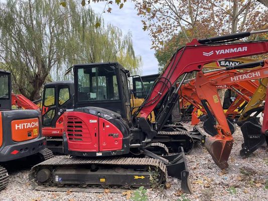 মূল জাপান ব্যবহৃত Yanmar Vio55-5B ইপিএ ইঞ্জিন সঙ্গে মিনি খননকারক / বিক্রয়ের জন্য ব্যবহৃত Kubota মিনি খননকারক