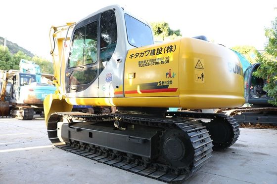 মূল জাপানি ব্যবহৃত Sumitomo SH120-6 ক্রলার খননকারী চমৎকার অবস্থায়