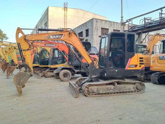 2020 বছর ব্যবহৃত SANY SY60C-9 মিনি ক্রলার এক্সক্যাভেটর মূল রঙ