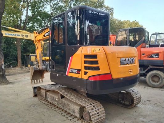 2020 বছর ব্যবহৃত SANY SY60C-9 মিনি ক্রলার এক্সক্যাভেটর মূল রঙ