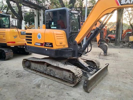 2020 বছর ব্যবহৃত SANY SY60C-9 মিনি ক্রলার এক্সক্যাভেটর মূল রঙ