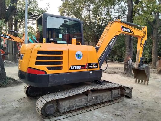 2020 বছর ব্যবহৃত SANY SY60C-9 মিনি ক্রলার এক্সক্যাভেটর মূল রঙ