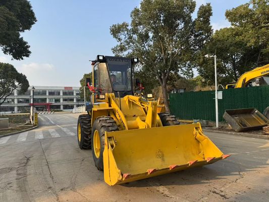 মূল জাপান ব্যবহৃত Komatsu WA100-1 চাকা লোডার বাগানে কাজ