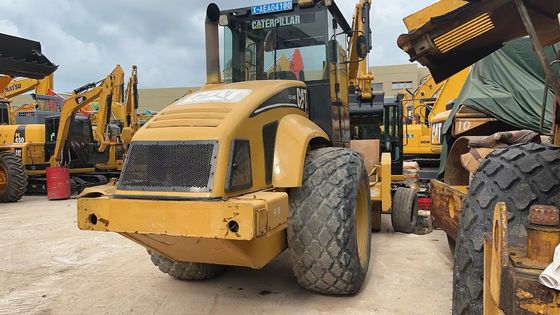 মূল রঙ ব্যবহৃত Caterpillar CS-683E একক ড্রাম রোড রোলার চমৎকার অবস্থায়