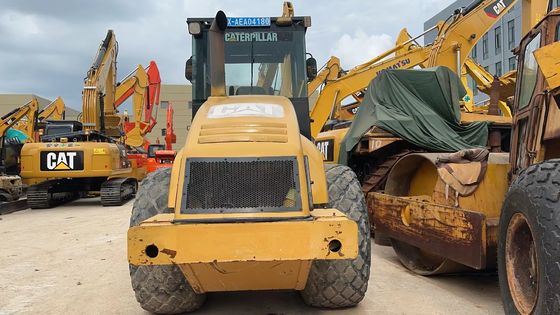 মূল রঙ ব্যবহৃত Caterpillar CS-683E একক ড্রাম রোড রোলার চমৎকার অবস্থায়