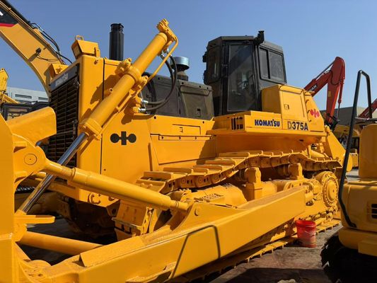 মূল জাপানি ব্যবহৃত Komatsu D375A বুলডোজার হাইড্রোলিক রিপার সঙ্গে