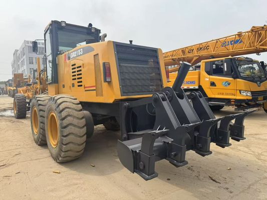6 ড্রাইভ মোটর গ্রেডার 2023 বছর ব্যবহৃত XCMG GR2153 মোটর গ্রেডার নির্মাণের জন্য জ্বালানী দক্ষতা