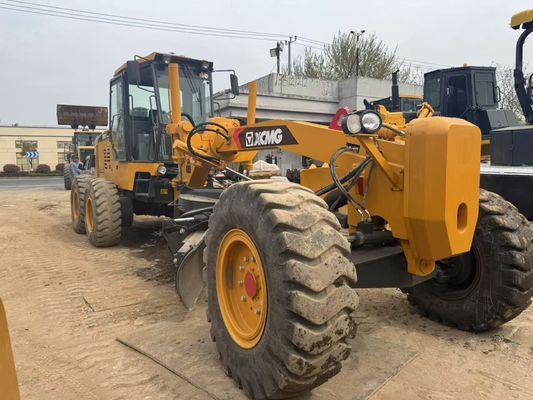 6 ড্রাইভ মোটর গ্রেডার 2023 বছর ব্যবহৃত XCMG GR2153 মোটর গ্রেডার নির্মাণের জন্য জ্বালানী দক্ষতা
