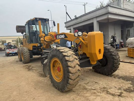 6 ড্রাইভ মোটর গ্রেডার 2023 বছর ব্যবহৃত XCMG GR2153 মোটর গ্রেডার নির্মাণের জন্য জ্বালানী দক্ষতা