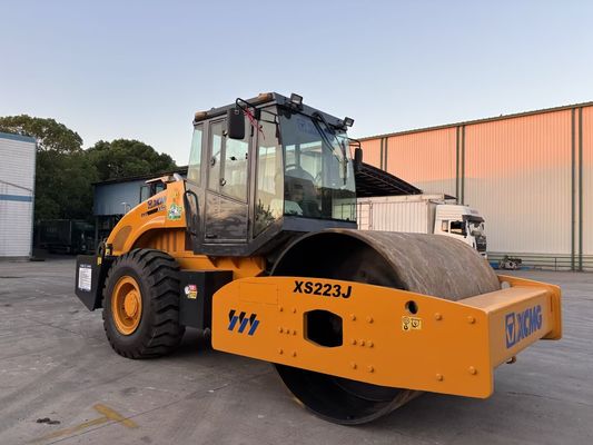 ব্যবহৃত এক্সসিএমজি এক্সএস২২৩জে সিঙ্গল ড্রাম কম্প্যাক্টর সহজ অপারেশন এবং ভাল অবস্থা