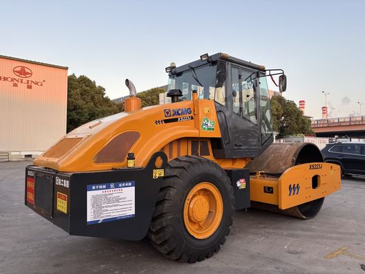 ব্যবহৃত এক্সসিএমজি এক্সএস২২৩জে সিঙ্গল ড্রাম কম্প্যাক্টর সহজ অপারেশন এবং ভাল অবস্থা