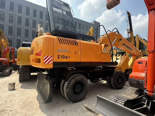 মূল কোরিয়ান হুন্ডাই R210W-7 চাকা খননকারী চমৎকার অবস্থায়