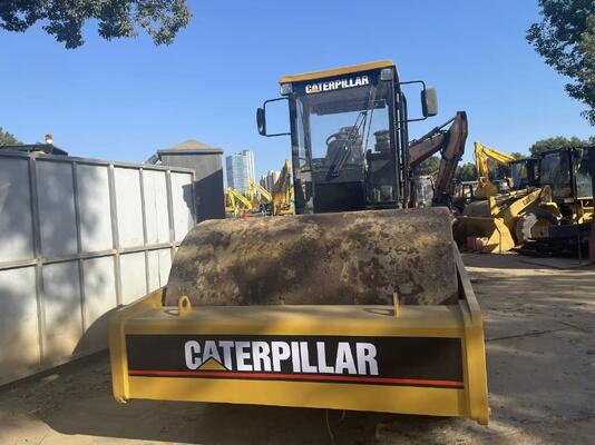 মূল জাপান ব্যবহৃত Caterpillar CS-683E একক ড্রাম রোড রোলার চমৎকার অবস্থায়