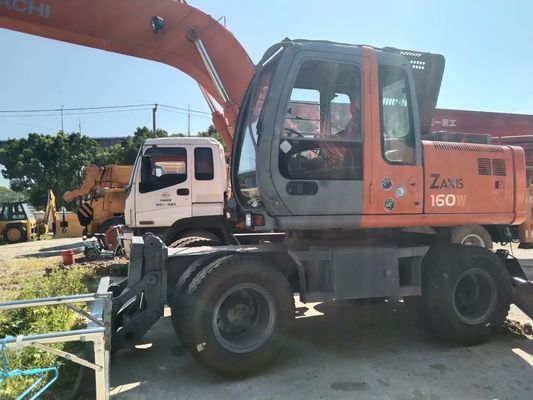 মূল রঙ ব্যবহৃত হিটাচি ZX160W চাকা খননকারী ভাল অবস্থায়